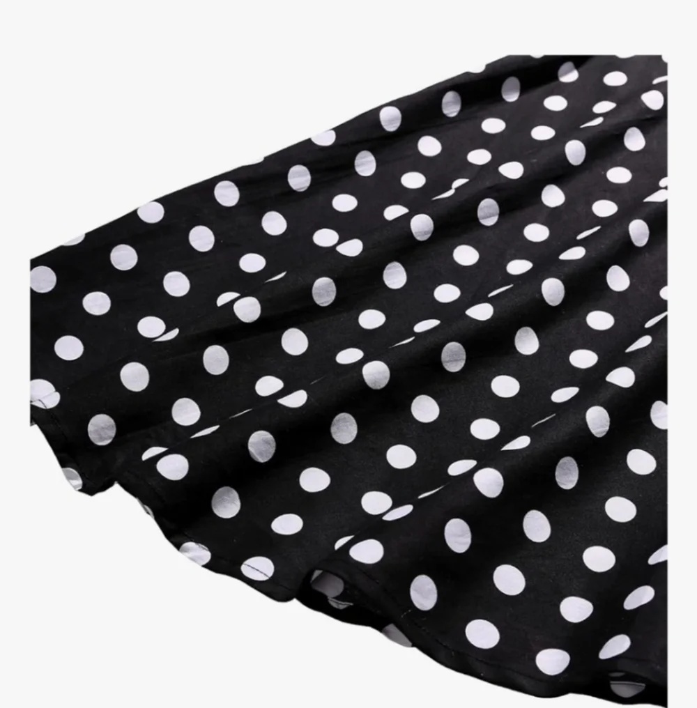 Polka Dot Flare Skirt - Black and White NWT
